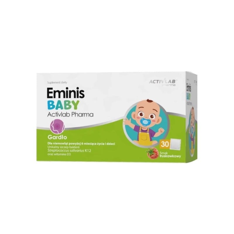 Probiotica voor kinderen en baby’s voor de keel Eminis Activlab (30 zakjes)