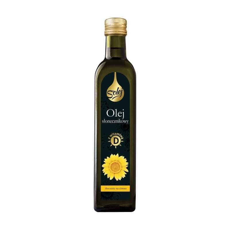 Zonnebloemolie met vitamine D, koudgeperst Oleofarm (250 ml)