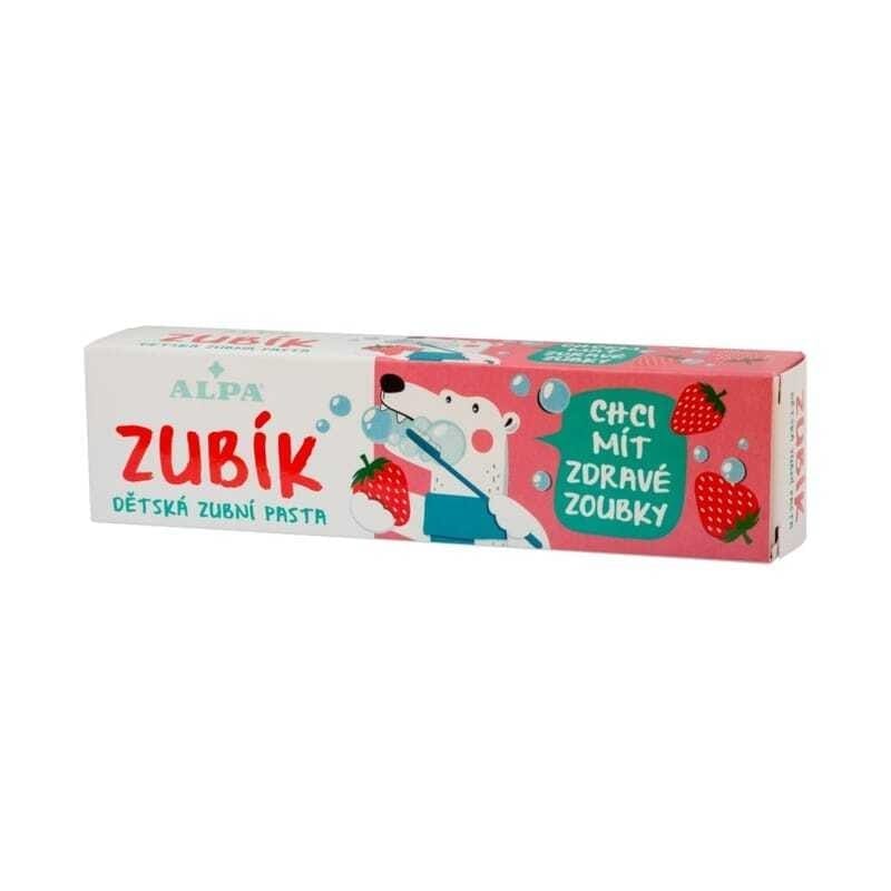 Kindertandpasta met aardbeiensmaak Zubik Alpa (60 g)