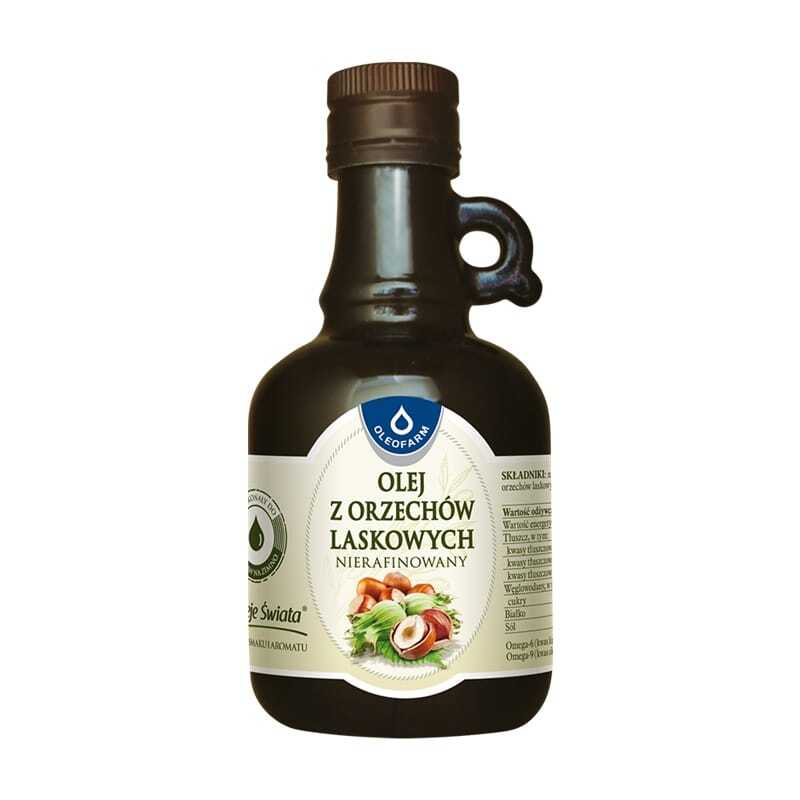 Ongeraffineerde hazelnootolie Oleofarm (250 ml)