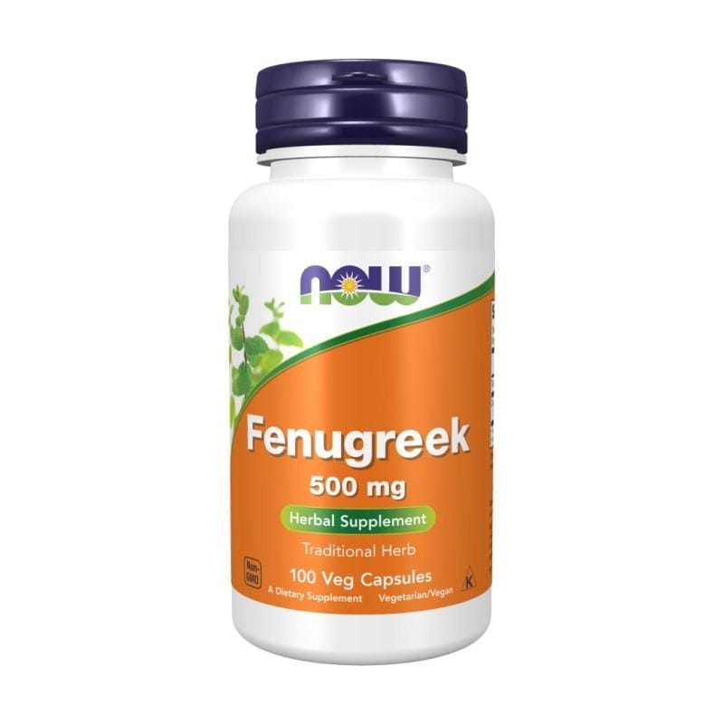 Fenegriek, Fenugreek NOW, 500 mg (100 capsules)