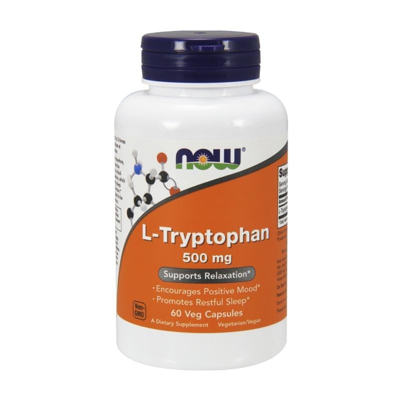 L-tryptofaan NOW, 500 mg (60 capsules)
