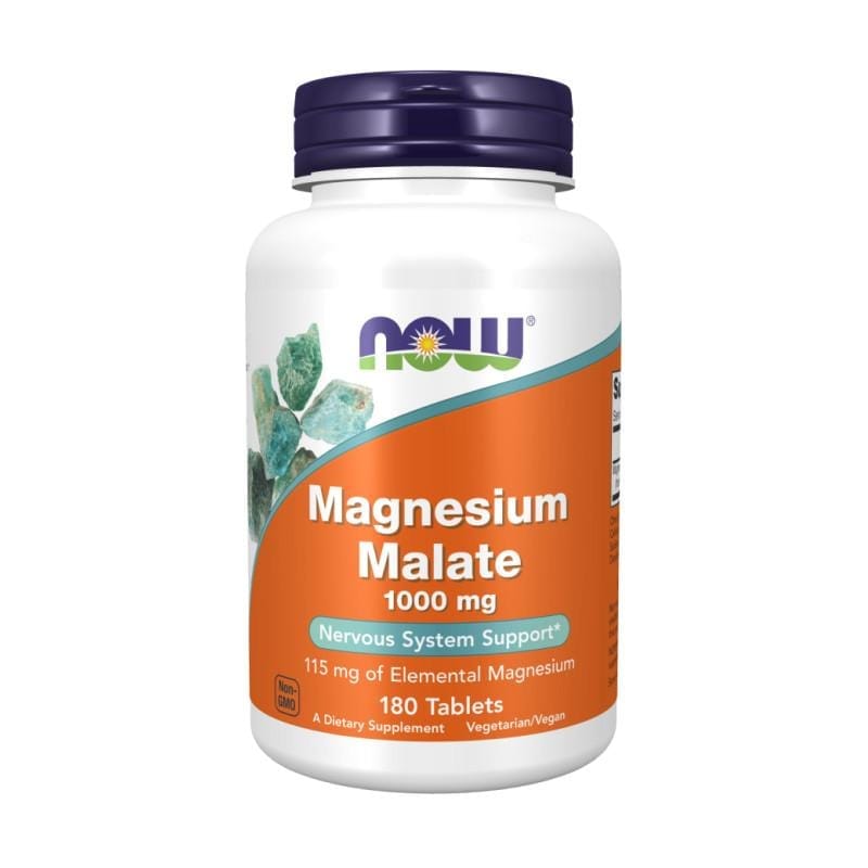 Magnesiummalaat NOW, 1000 mg (180 tabletten)