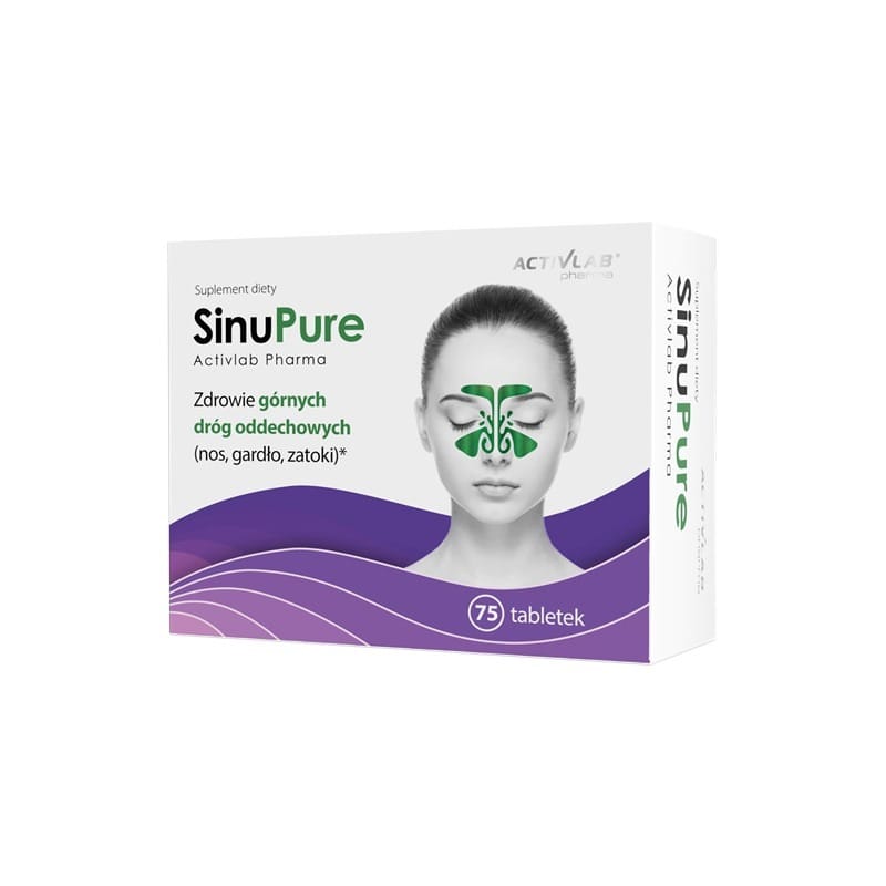 Ondersteuning voor de sinussen – SinuPure Activlab Pharma (75 tabletten)