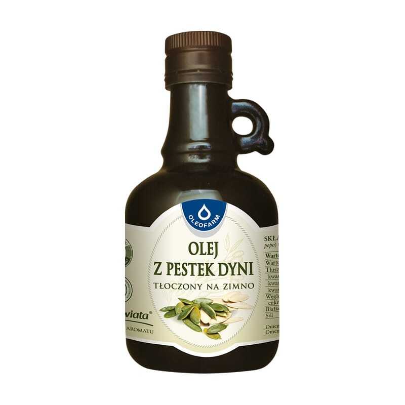 Pompoenpitolie met vitamine D, koudgeperst Oleofarm (250 ml)