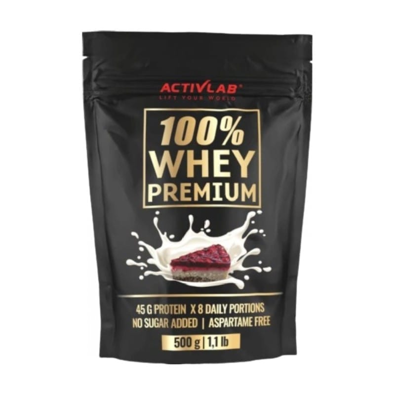 100% Whey Premium eiwit met cherry cake-smaak Activlab (500 g)