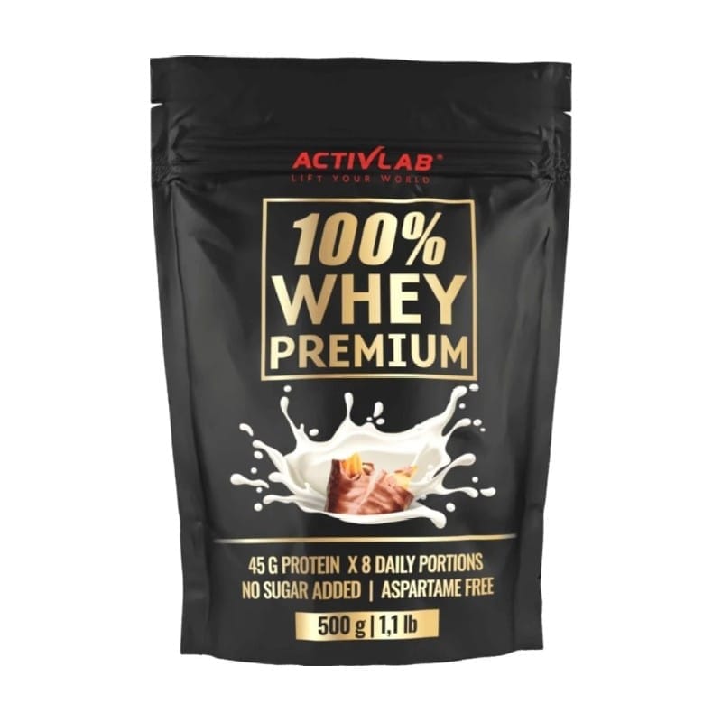 100% Whey Premium eiwitten met karamel- en chocoladesmaak Activlab (500 g)