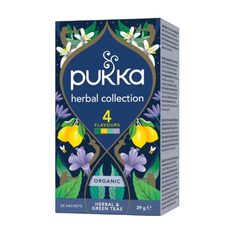 Collectie van 4 kruidentheeën Pukka (20 sachets)