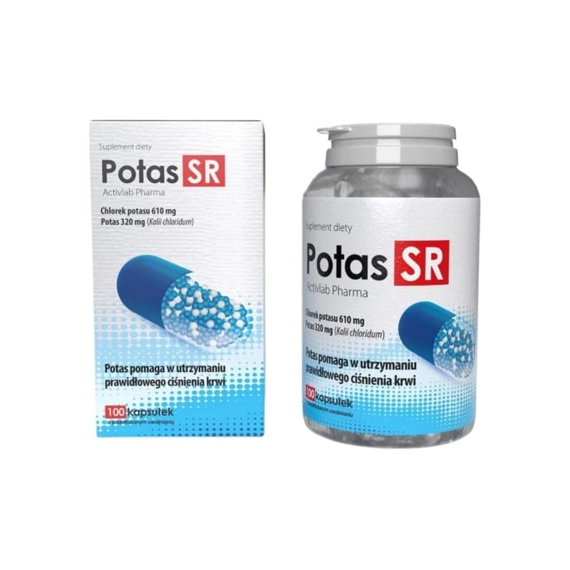 Kalium met verlengde afgifte – Potas SR Activlab Pharma (100 capsules)