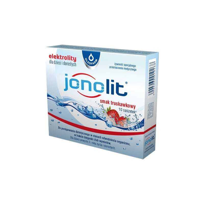 Jonolit – Elektrolyten met aardbeiensmaak Oleofarm (10 sachets)
