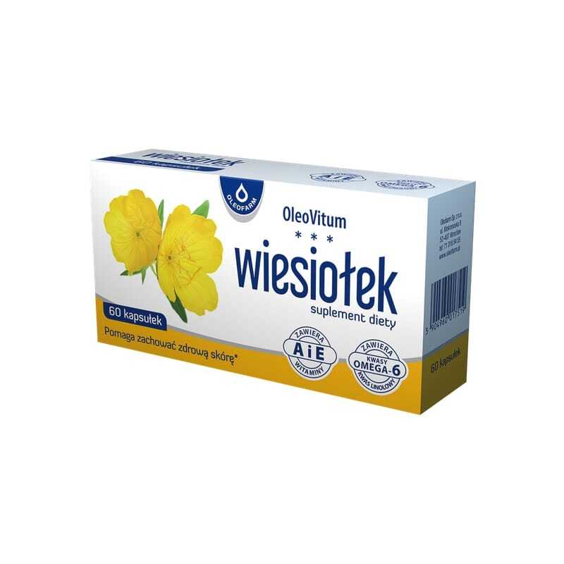 Teunisbloemolie met vitaminen A en E Oleofarm (60 capsules)