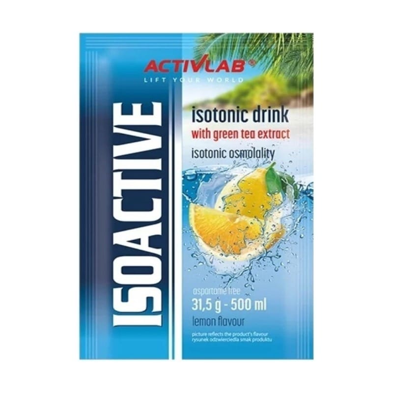 Isotone poederdrank Isoactive Activlab, citroen (31,5 g)