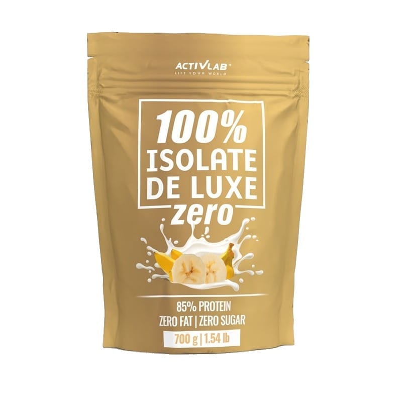 100% Isolate De Luxe eiwitpoeder met bananensmaak Activlab (700 g)
