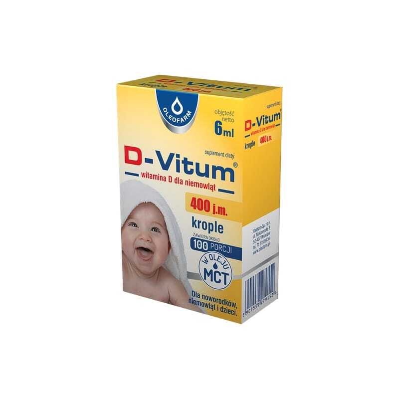 Vitamine D3 voor baby’s in druppels Oleofarm (6 ml)