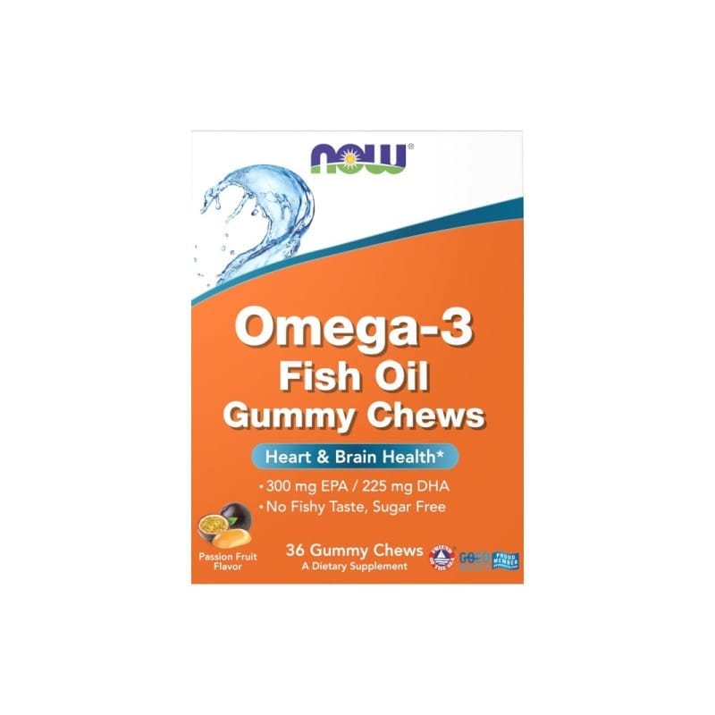 Omega-3 visolie NOW (36 gummies)