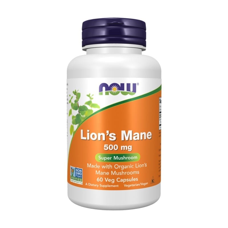 Lion's Mane NOW, 500 mg (60 capsules)