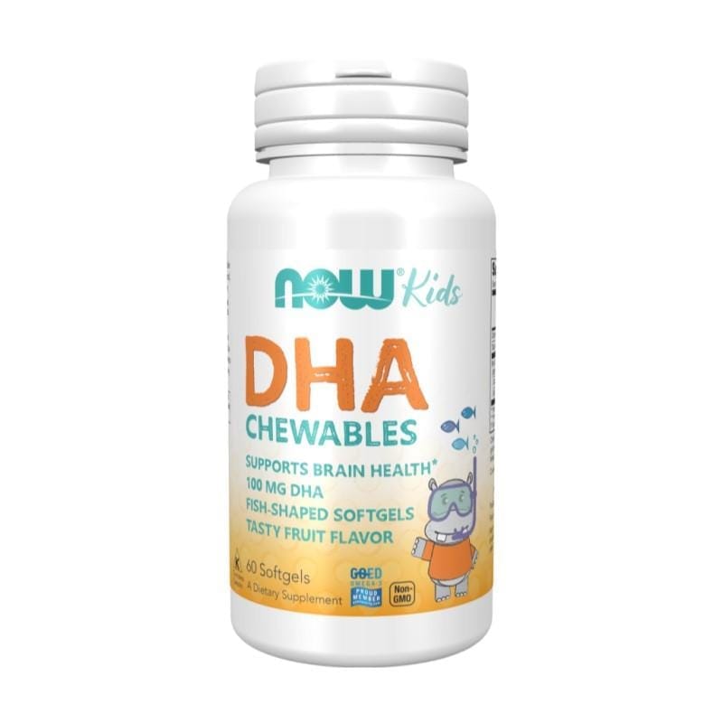 Omega 3 voor kinderen DHA NOW (60 kauwcapsules)