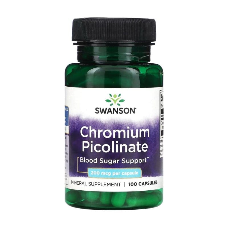 Chroompicolinaat Swanson, 200 µg (100 capsules)