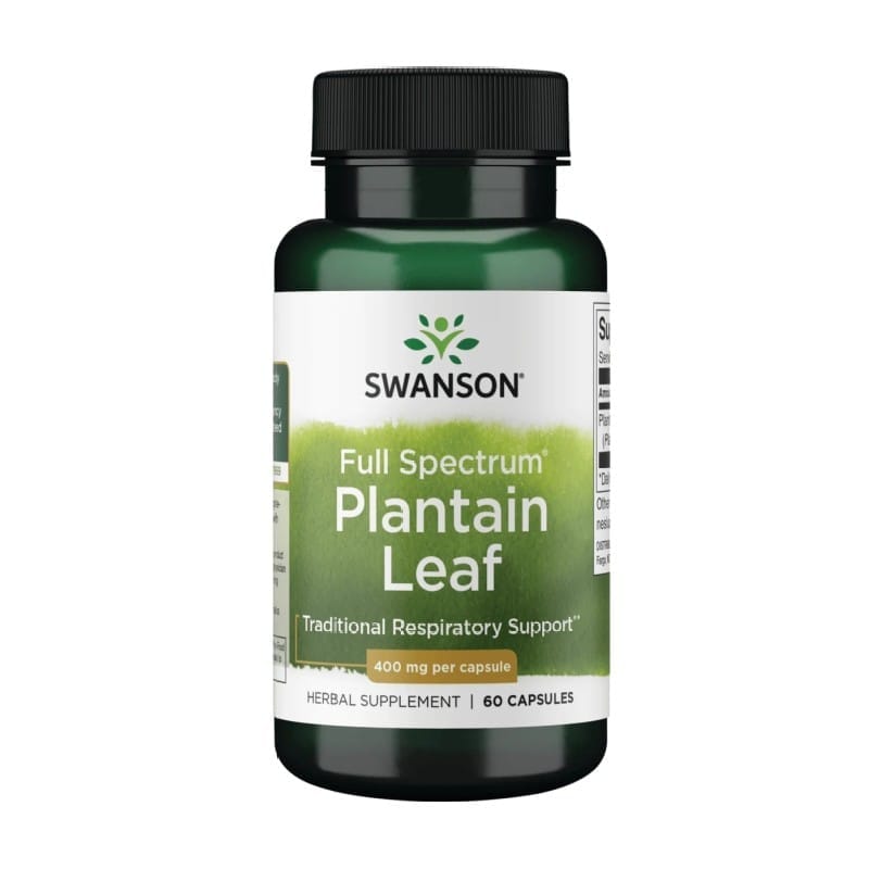 Weegbreeblad Swanson, 400 mg (60 capsules)