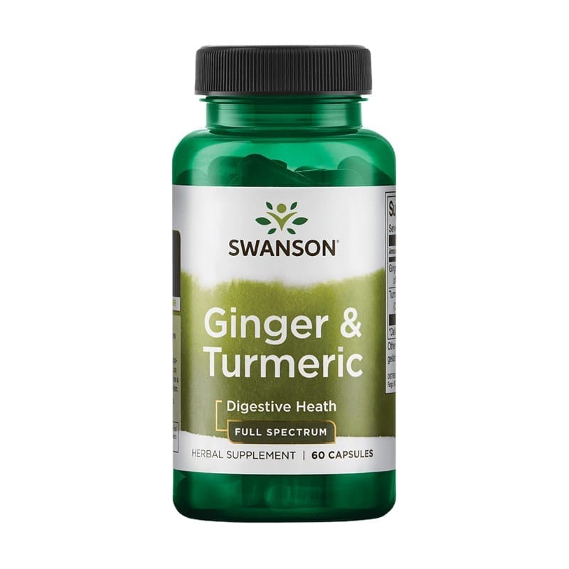 Gember en kurkuma Swanson (60 capsules)