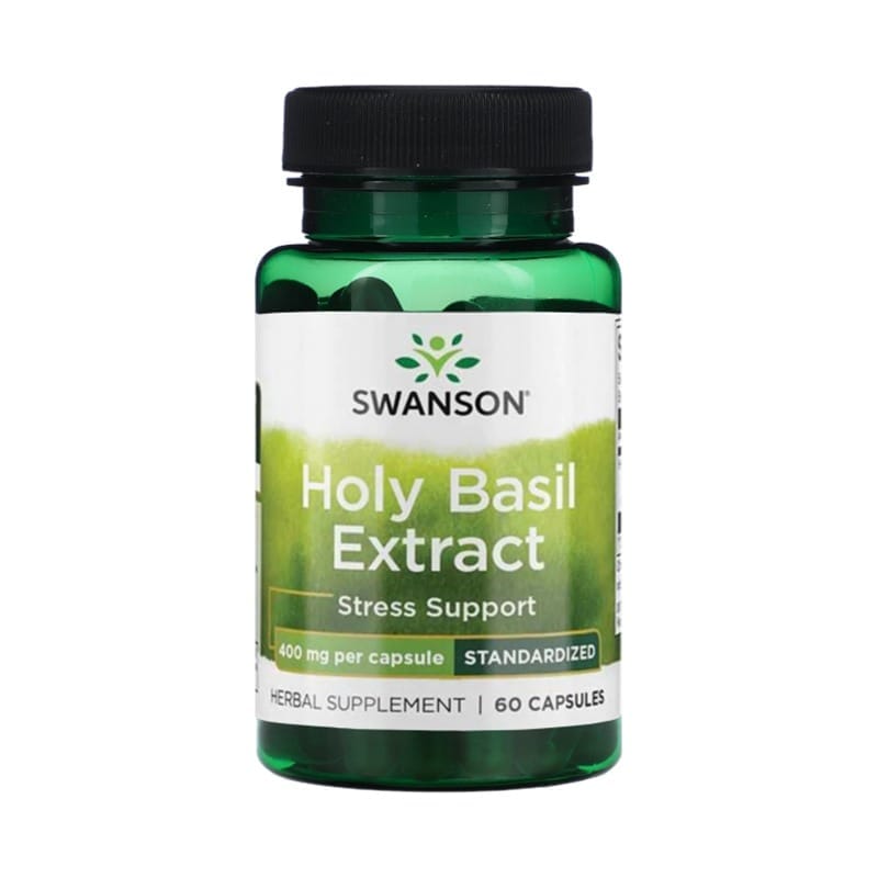 Basilicumextract, 400 mg, Swanson (60 capsules)