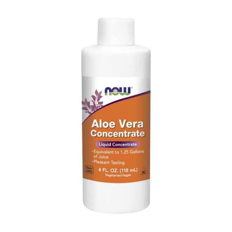 Aloëvera-concentraat in vloeistof NOW (118 ml)