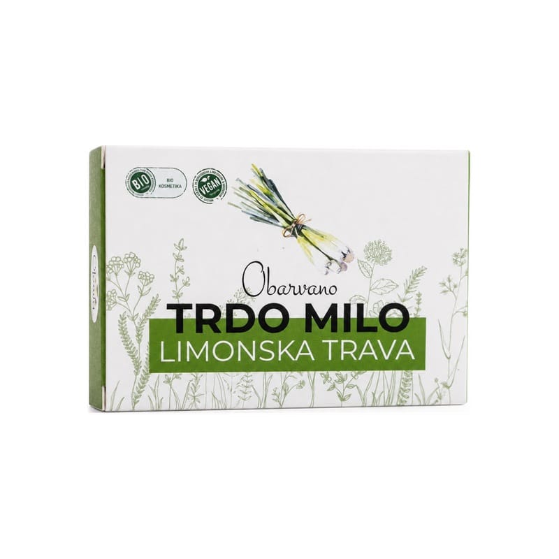 Biologische harde zeep met citroengras Cvetka (100 g)