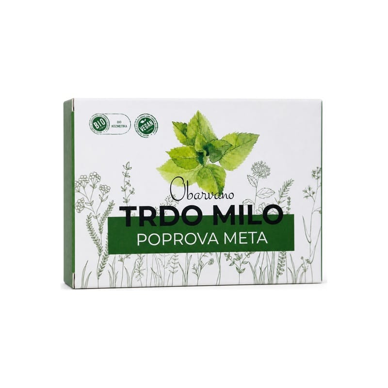 Biologische harde zeep met munt Cvetka (100 g)
