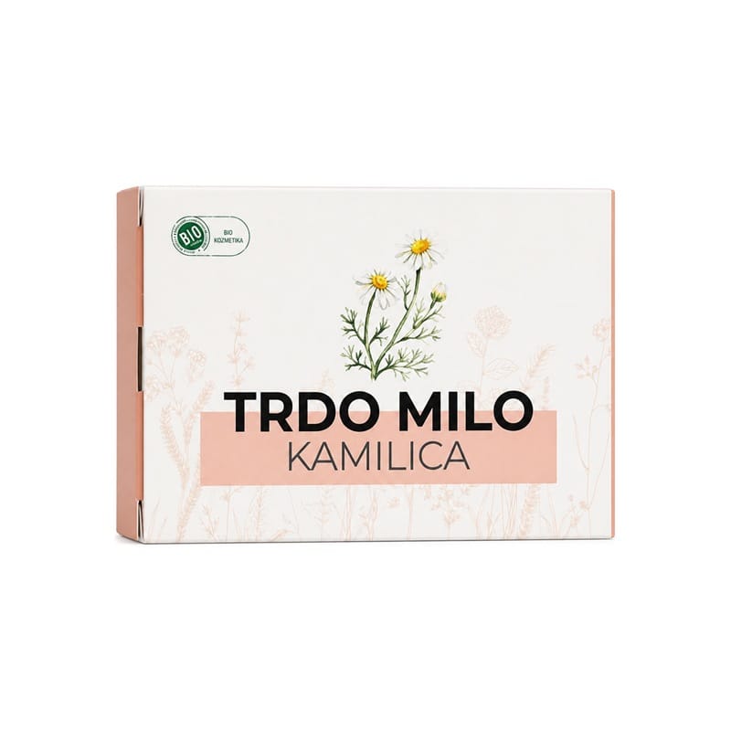 Biologische harde zeep met kamille en geitenmelk Cvetka (100 g)