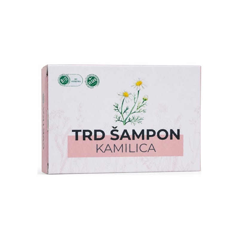 Biologische vaste shampoo met kamille Cvetka (100 g)