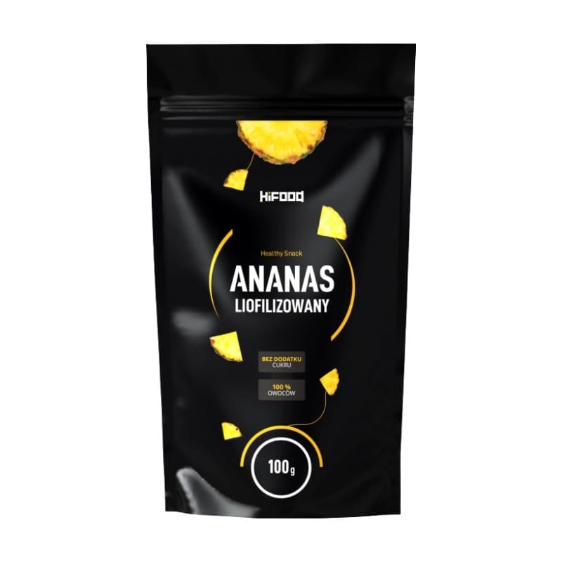 Ananasstukjes – gevriesdroogd HiFOOD (100 g)