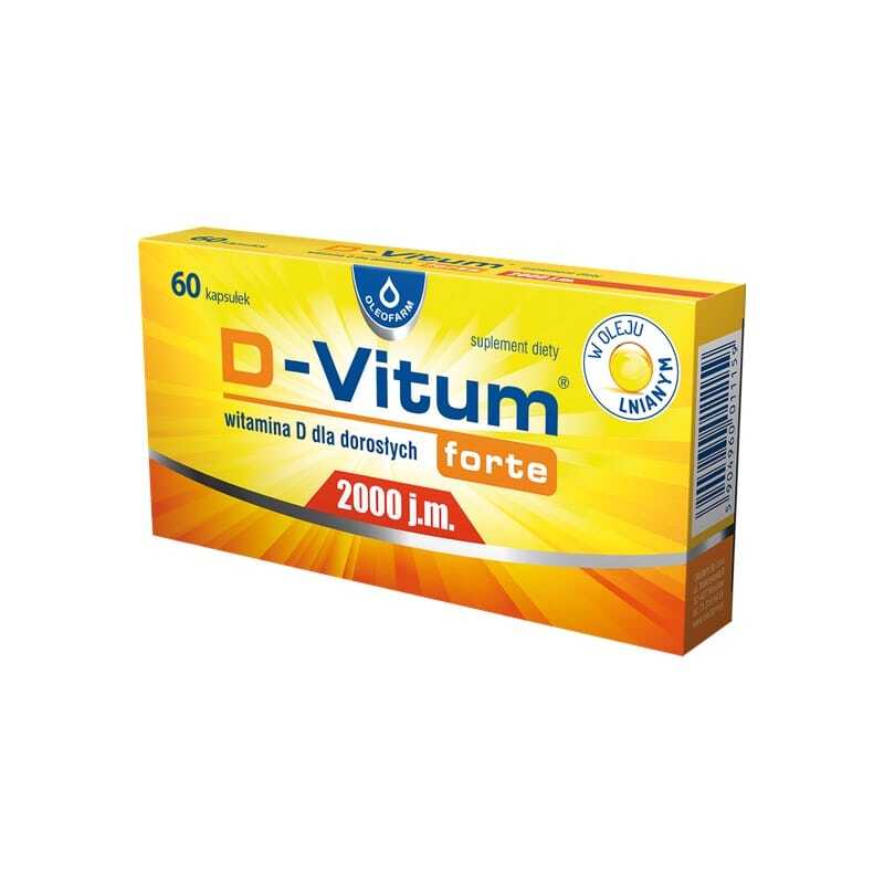 Vitamine D3 2000 IE D-Vitum Forte Oleofarm (60 capsules)