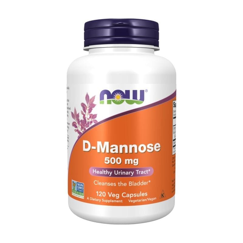 D-mannose NOW, 500 mg (120 capsules)
