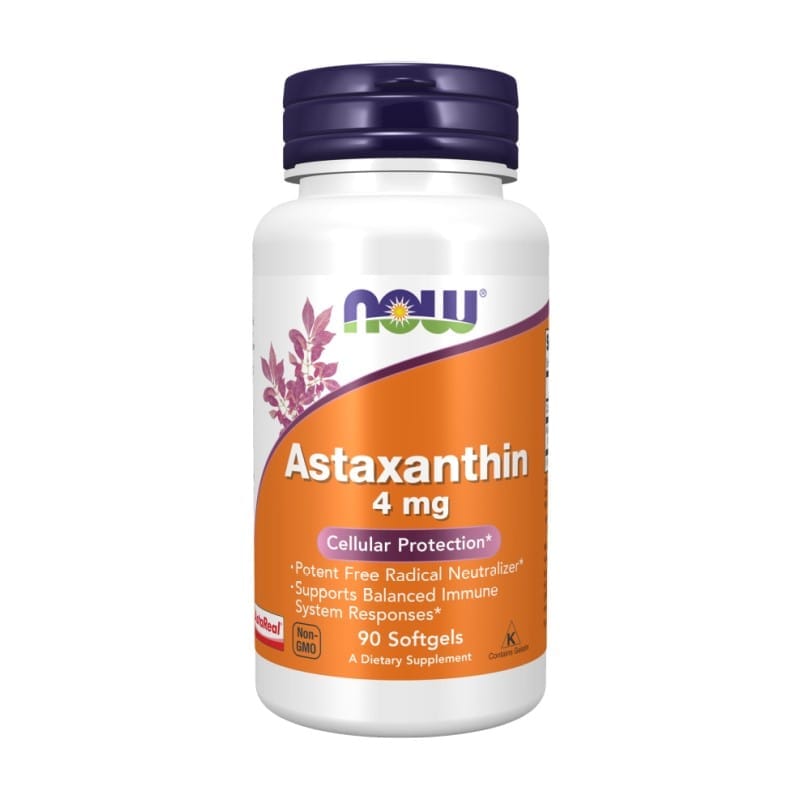 Astaxanthine NOW, 4 mg (90 softgels)