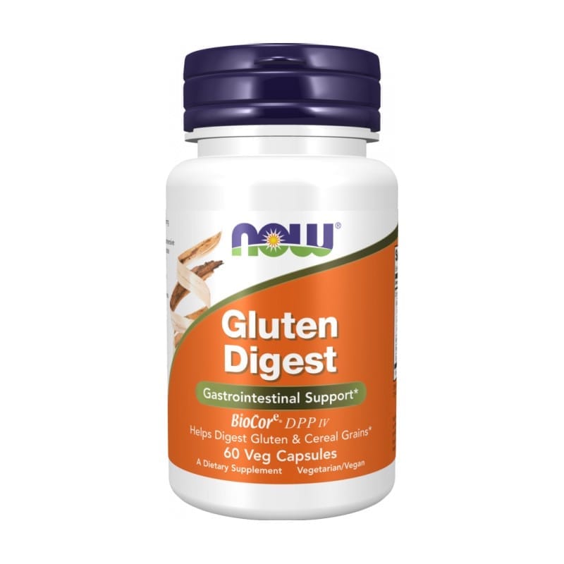Gluten Digest - enzymen voor de vertering van gluten NOW (60 capsules)