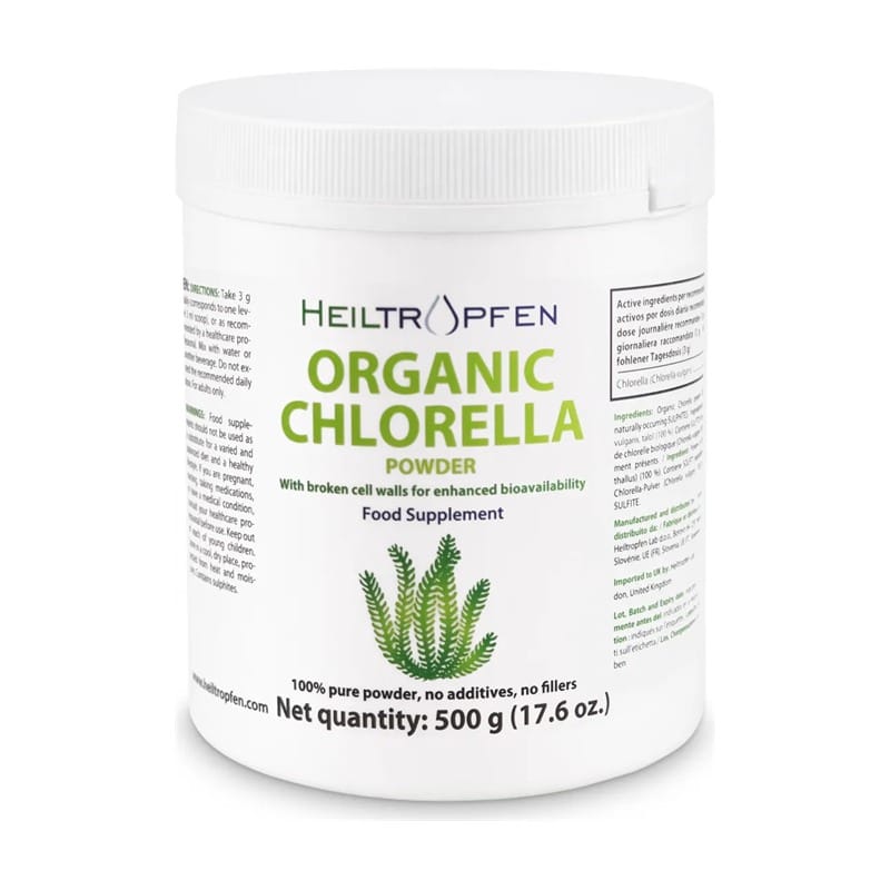 Biologische chlorella in poedervorm Heiltropfen (500 g)